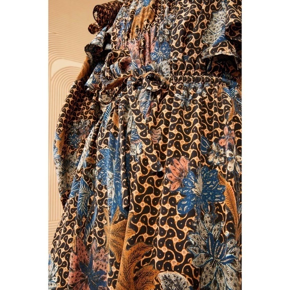 Ulla Johnson Wide-Leg Silk Floral Sawyer Pants - Picture 4 of 7